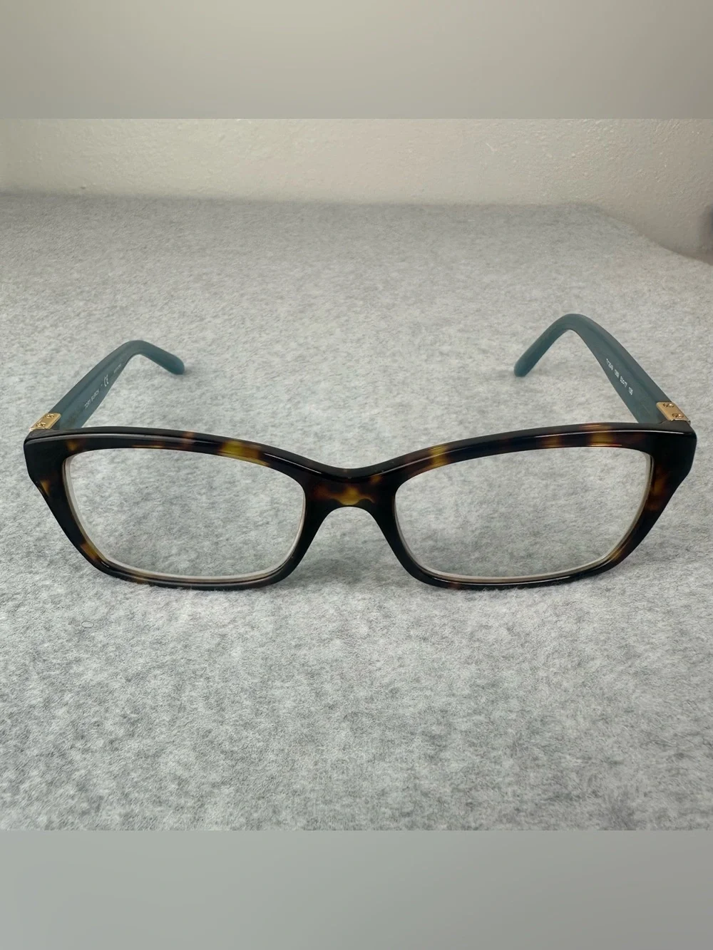 Tory Burch TY2049-1359-53 Eyeglasses – Tortoise & Teal Preowned - Picture 4 of 14
